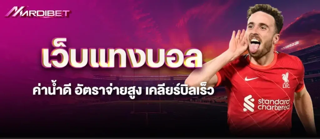 MARDIBET เว็บแทงบอล ค่าน้ำดี อัตราจ่ายสูง เคลียร์บิลเร็ว
