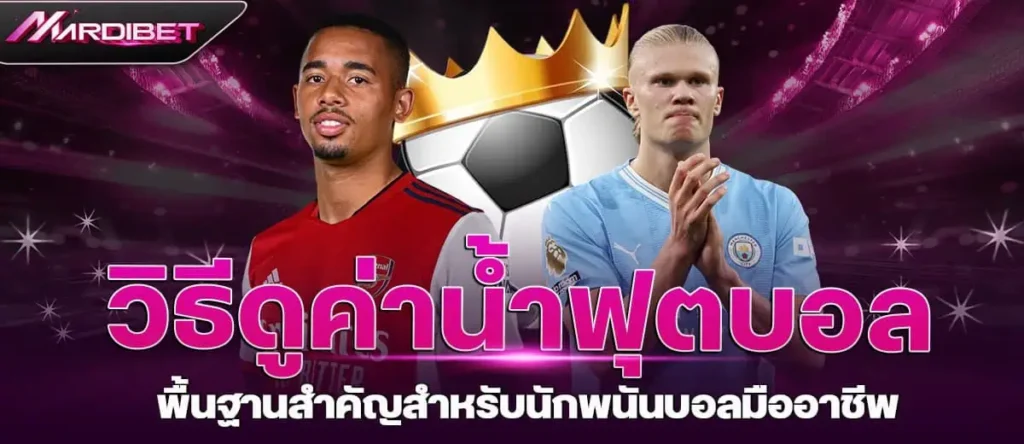 วิธีดูค่าน้ำฟุตบอล พื้นฐานสำคัญสำหรับนักพนันบอลมืออาชีพ