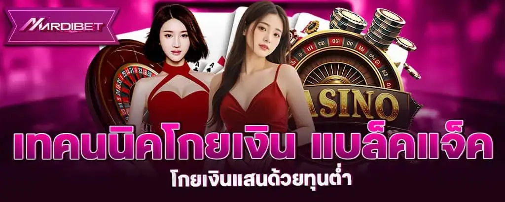 เทคนนิคโกยเงิน แบล็คแจ็ค โกยเงินแสนด้วยทุนต่ำ MARDIBET