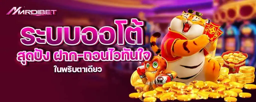 ระบบออโต้สุดปัง ฝาก-ถอนไวทันใจในพริบตาเดียว